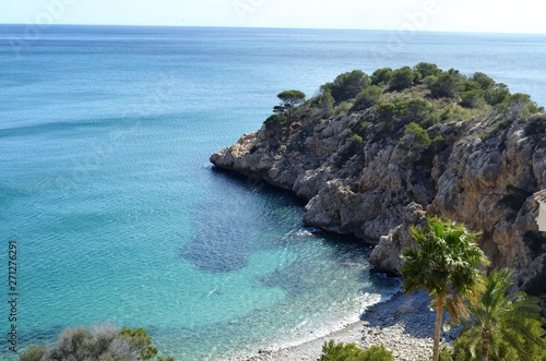 a small bay with beach in southern spain