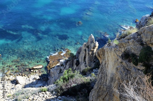 Fototapeta Naklejka Na Ścianę i Meble -  rocks nearby the mediterranean sea