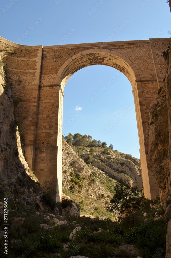 High arched bridge in Spain