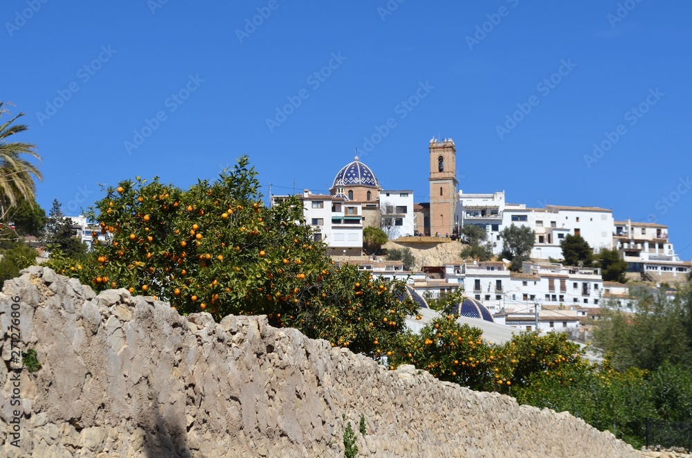 Fototapeta premium a small spanish town in summer