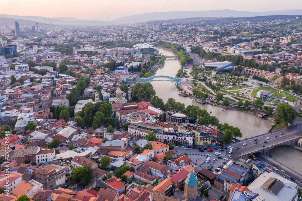 Aerial view of Tbilisi. Georgia