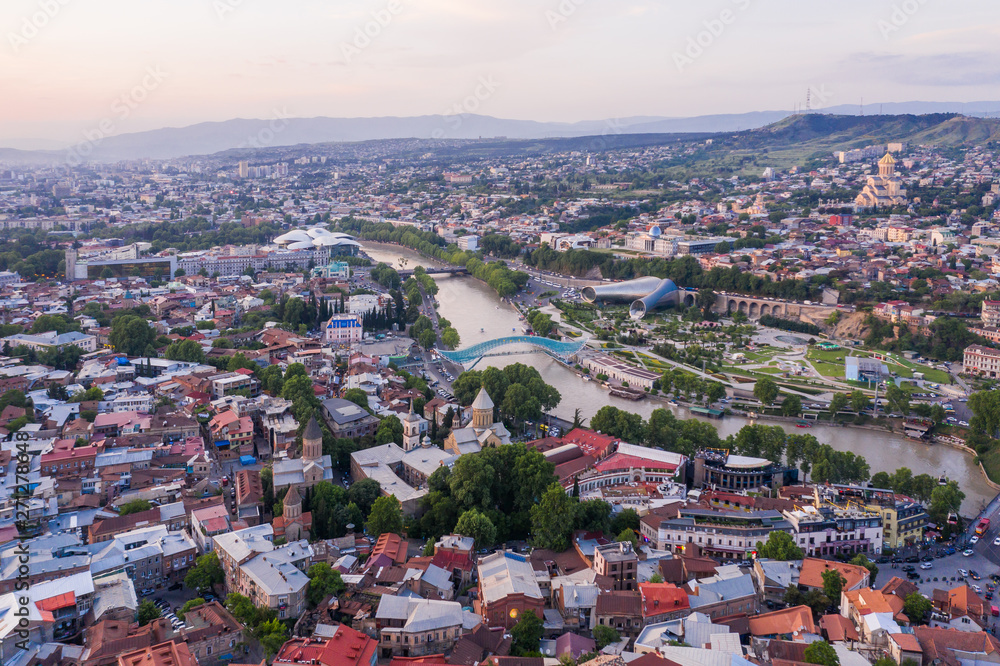 Aerial view of Tbilisi. Georgia