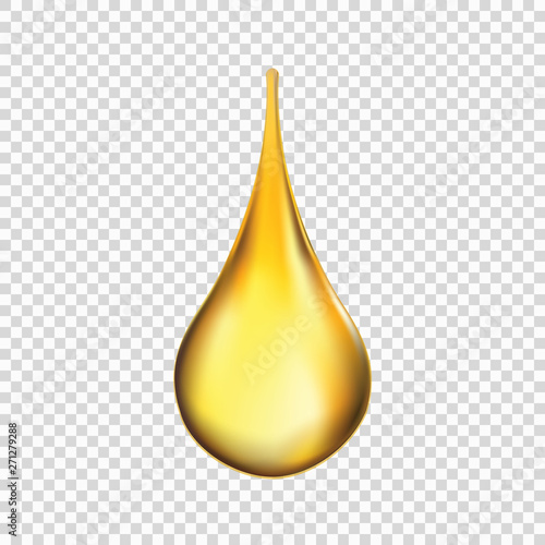 Oil drop isolated