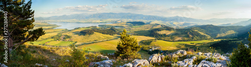 Big panorama of Slovakia most famous holiday destination, lookout over Liptov region photo