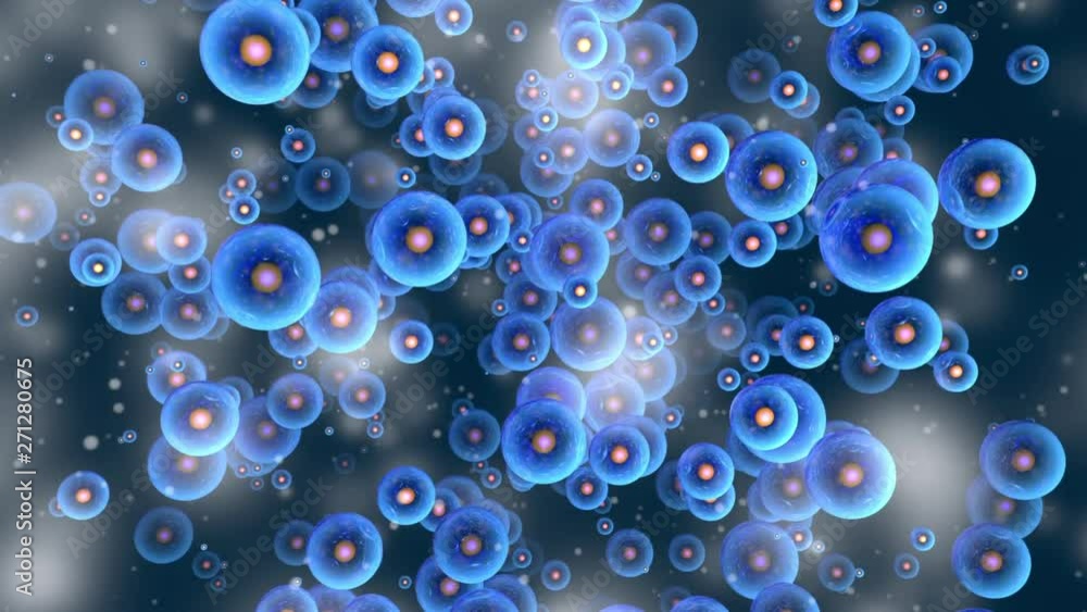 Animation of quantum particles Particles floating in space. Animation of quantum particles Particles floating in space.