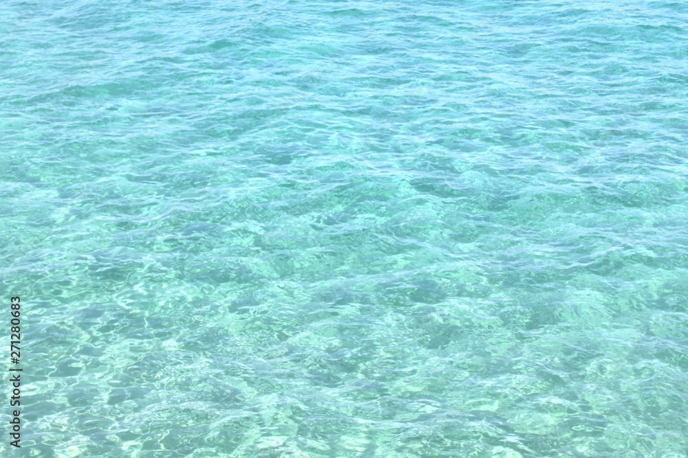 Beautiful natural background with perfectly clear sea water