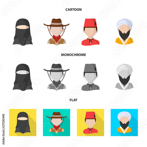 Isolated object of imitator and resident symbol. Collection of imitator and culture vector icon for stock.