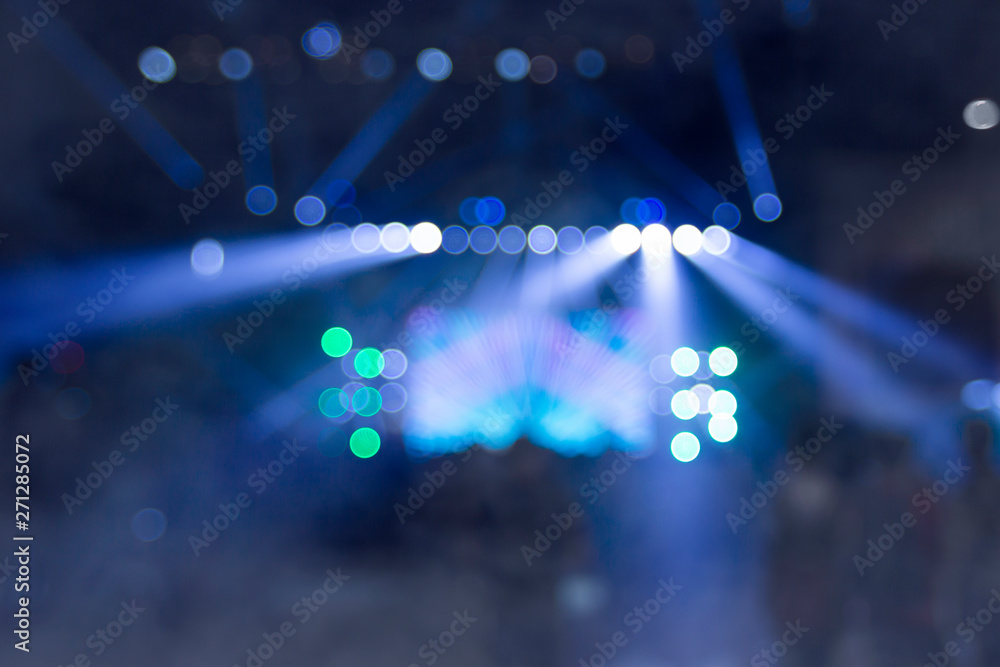 bright colorful stage lights
