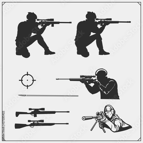 Wallpaper Mural Sniper emblems for sport team