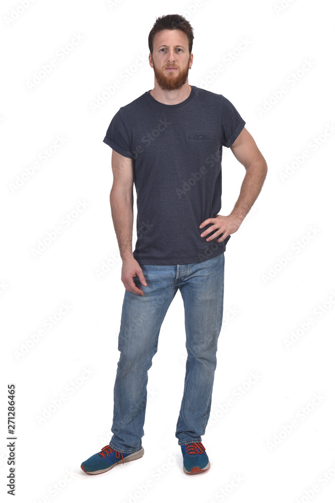 full portrait of a man hand on waist full portrait of a man hand on waist