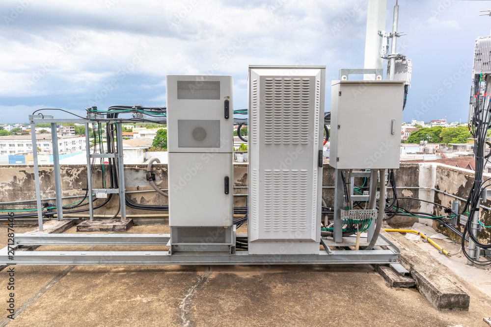 5G smart mobile telephone radio network antenna base station. Transmitter connection system at cellular phone antennas. 5G smart mobile telephone radio network antenna base station. Transmitter connection system at cellular phone antennas.