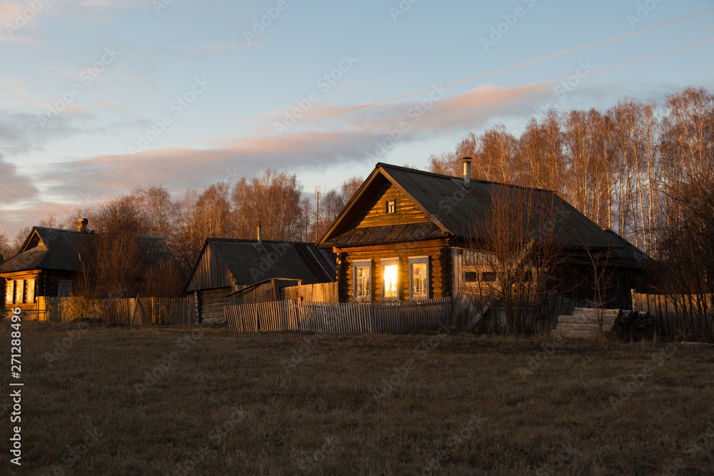 Obraz premium Old house in the village of Mariez Republic of Mariel