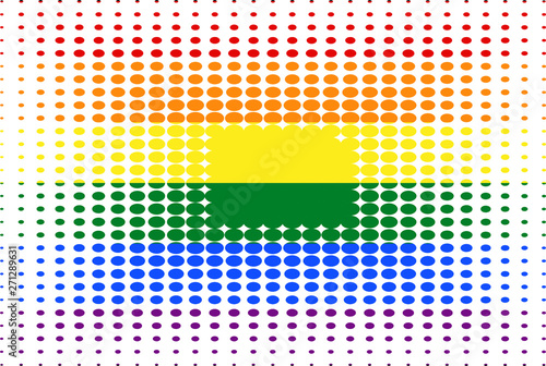 Bandera del arcoiris por LGTB.