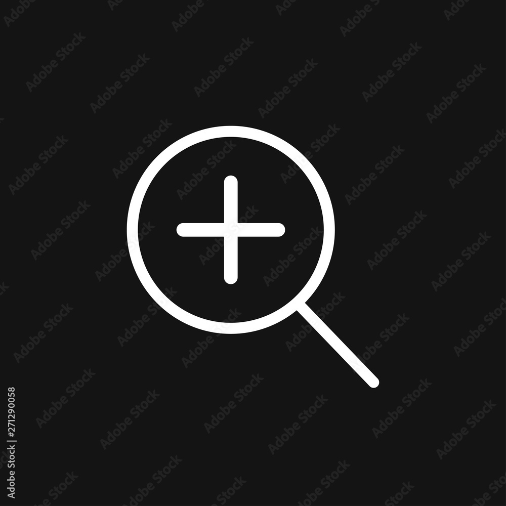 Zoom icon vector sign symbol for design Zoom icon vector sign symbol for design