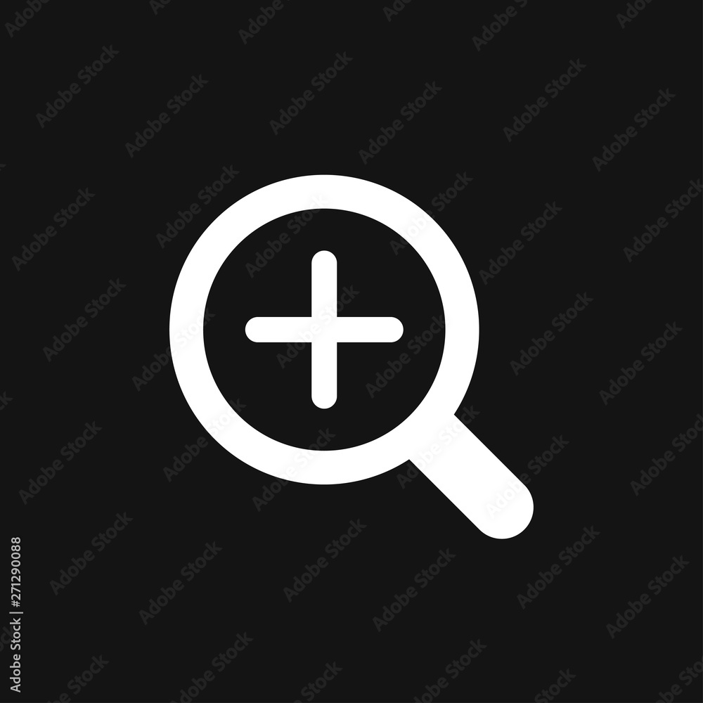 Fototapeta premium Zoom icon vector sign symbol for design