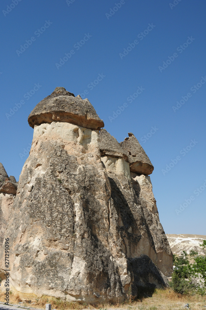 Man-made caves in the mountains of Cappadocia