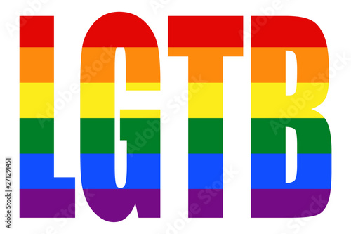 Título de LGTB del color del arcoiris. 