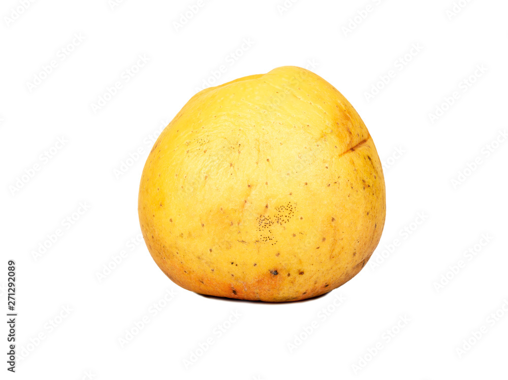 Flaccid yellow apple