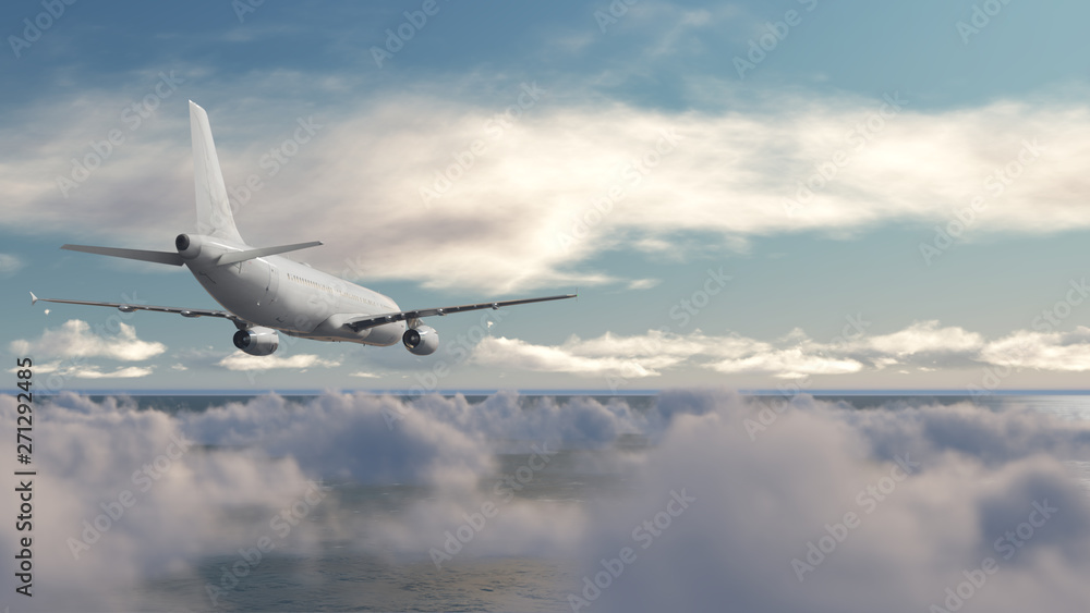Obraz premium 3d Rendering Illustration Of Airplane