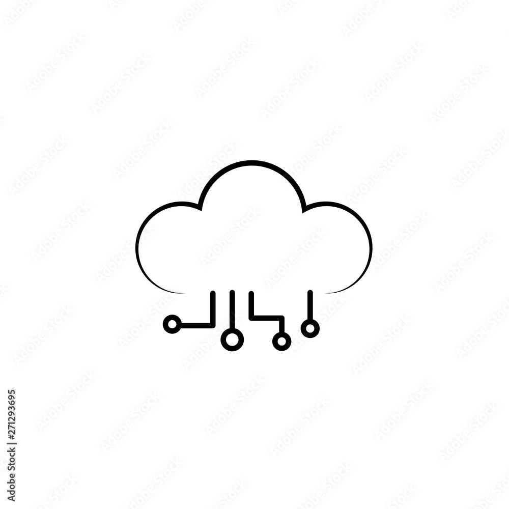Cloud IOT Internet of Things Icon, and symbol Cloud IOT Internet of Things Icon, and symbol