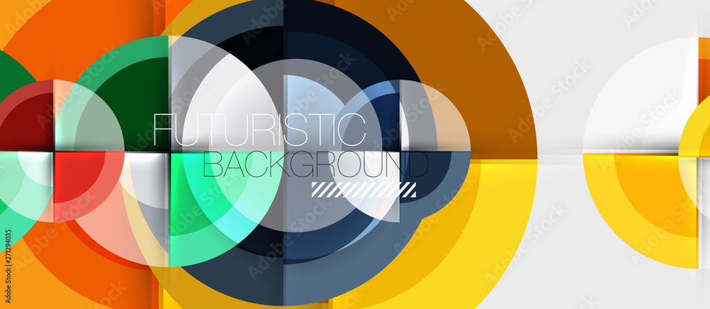 Geometric design abstract background - circles Geometric design abstract background - circles