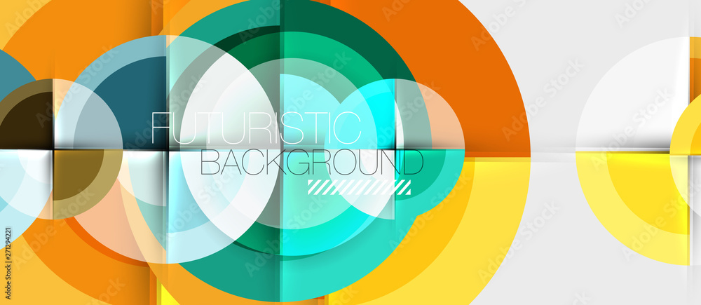 Geometric design abstract background - circles Geometric design abstract background - circles