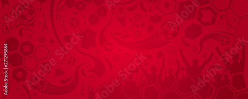 ARRIÈRE-PLAN ROUGE FOOTBALL FRANÇAIS