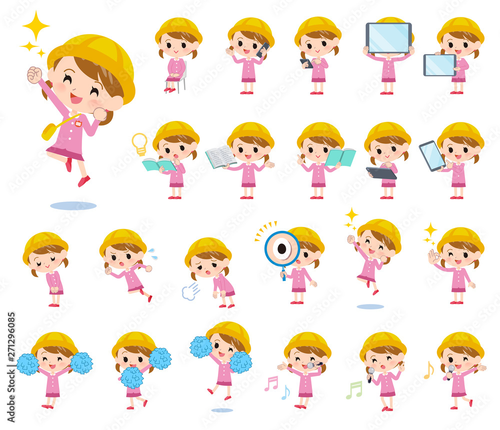 Nursery school girl_Action Nursery school girl_Action