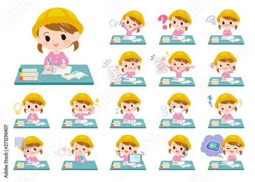 Nursery school girl_study
