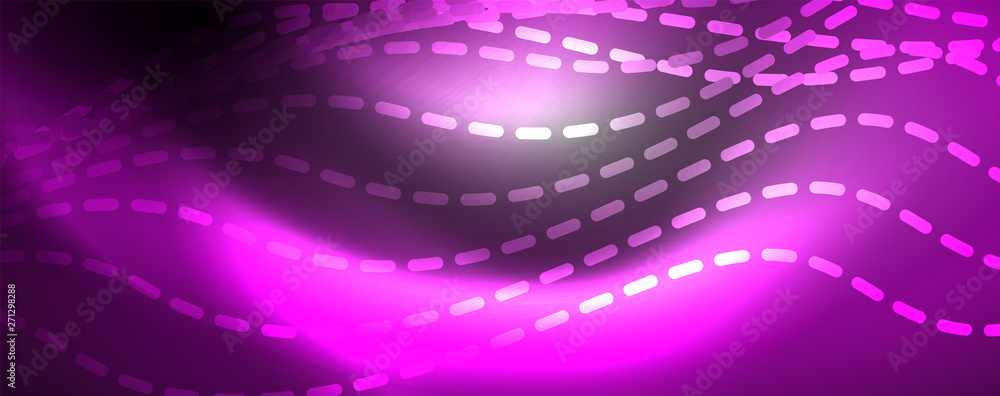 Neon vector wave lines abstract background, magic futuristic techno design Neon vector wave lines abstract background, magic futuristic techno design