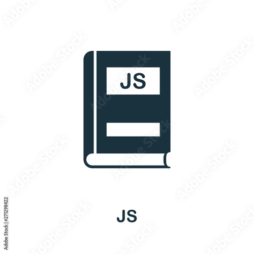 Js icon. Creative element design from programmer icons collection. Pixel perfect Js icon for web design, apps, software, print usage