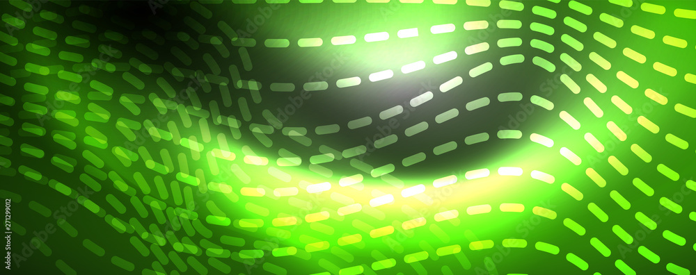 Neon vector wave lines abstract background, magic futuristic techno design Neon vector wave lines abstract background, magic futuristic techno design