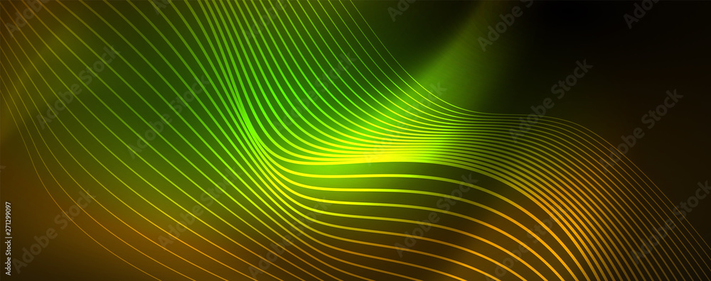 Shiny neon lines techno magic futuristic background, magic energy space light concept, abstract background wallpaper design Shiny neon lines techno magic futuristic background, magic energy space light concept, abstract background wallpaper design