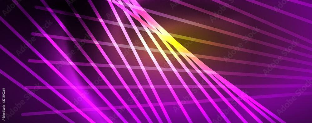 Shiny color neon light with lines, abstract wallpaper, shiny motion, magic space light. Techno abstract background Shiny color neon light with lines, abstract wallpaper, shiny motion, magic space light. Techno abstract background