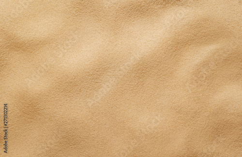 High angle view of empty sand texture, background with copy space