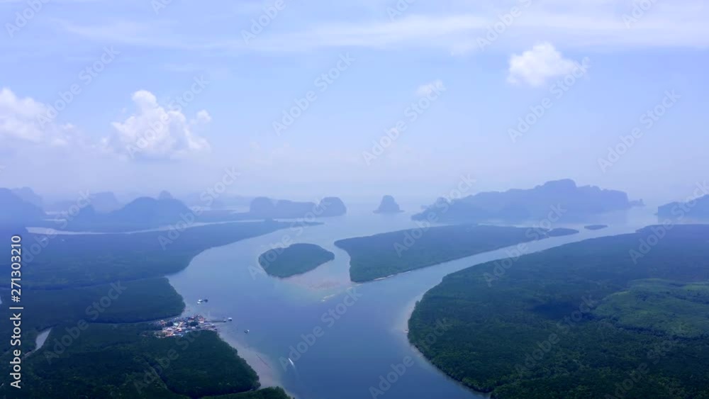 Beautiful natural scenery of Phang Nga Province view point of Phang Nga Bay highlight of Phang Nga Province Thailand Beautiful natural scenery of Phang Nga Province view point of Phang Nga Bay highlight of Phang Nga Province Thailand