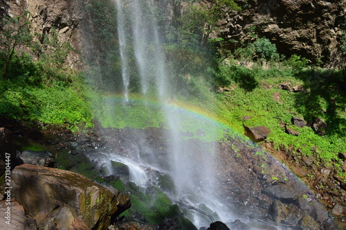 Arco íris da cachoeira