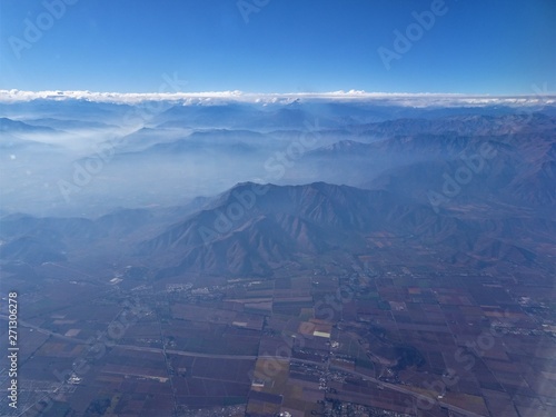 view from an airplane at 10,000 meters