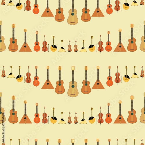Musical instruments. String and stringed musical instruments.