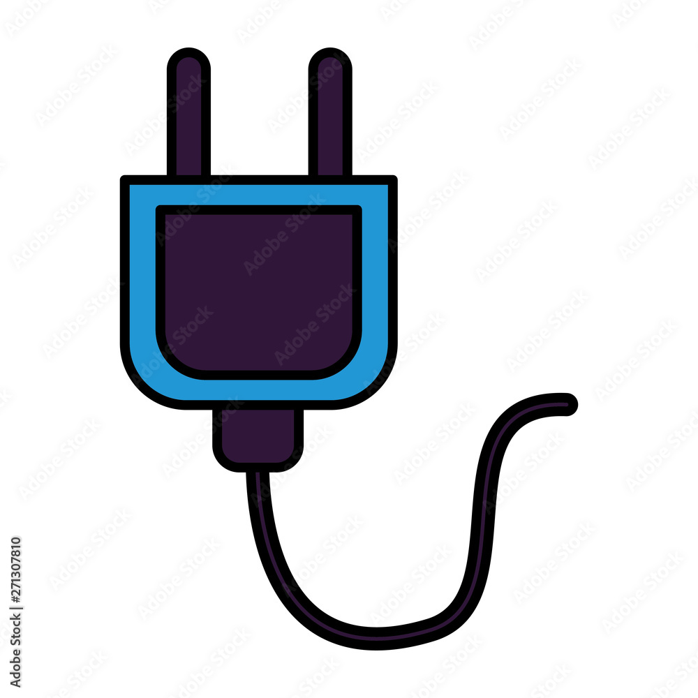 electric plug cable energy icon electric plug cable energy icon