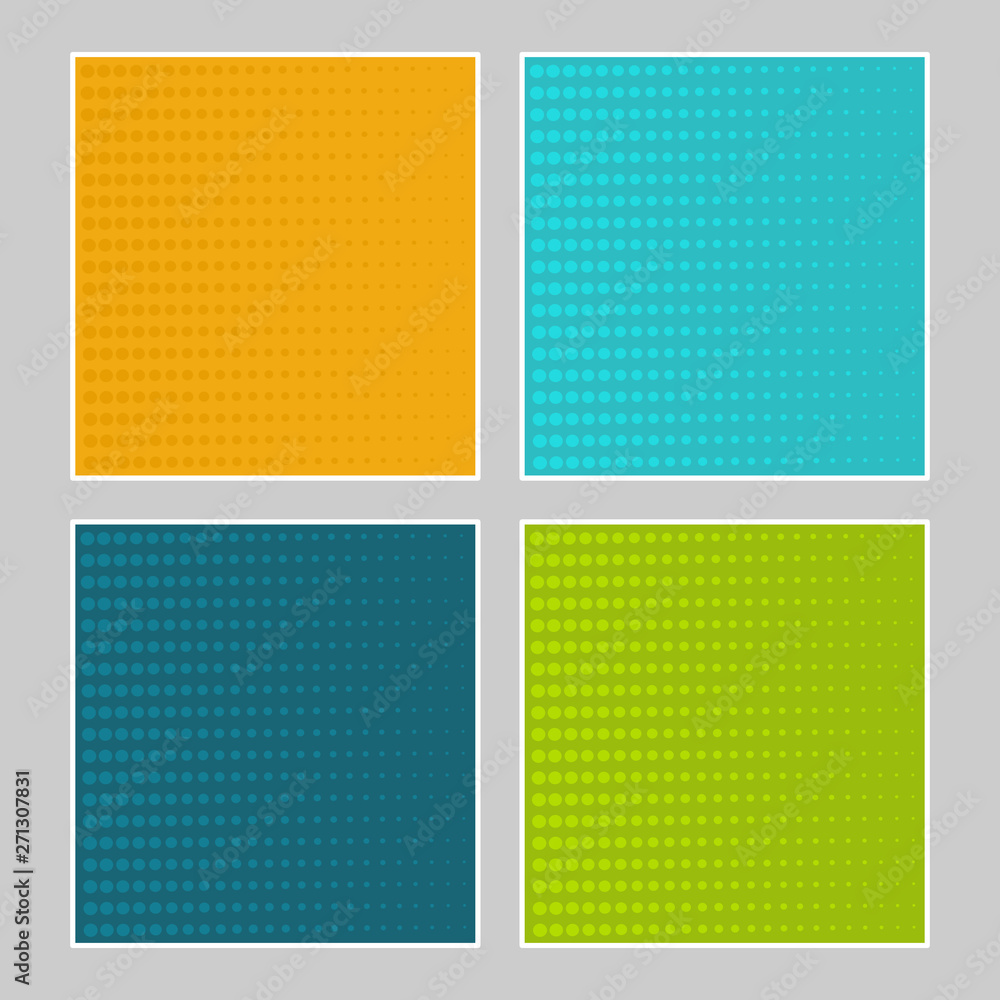 Set of multi colored pop art banners Set of multi colored pop art banners