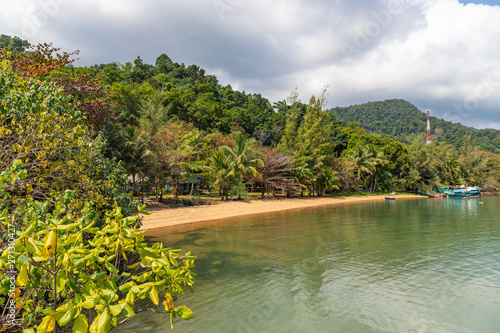 A view of the shoreline of Koh Chang  an idyllic island in Thailand near the border with Cambodia in the gulf of Thailand