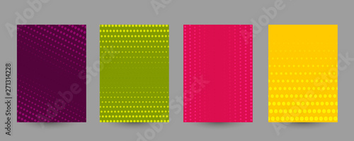 Set of abstract halftone textures