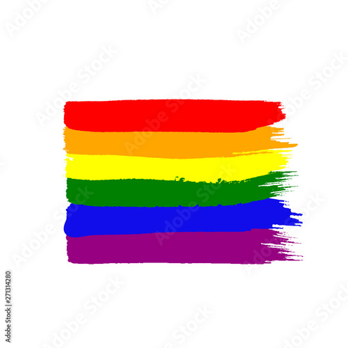 Rainbow lgbt flag. Pride day background