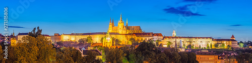 Photography Prague Castle at Night Czech Republic