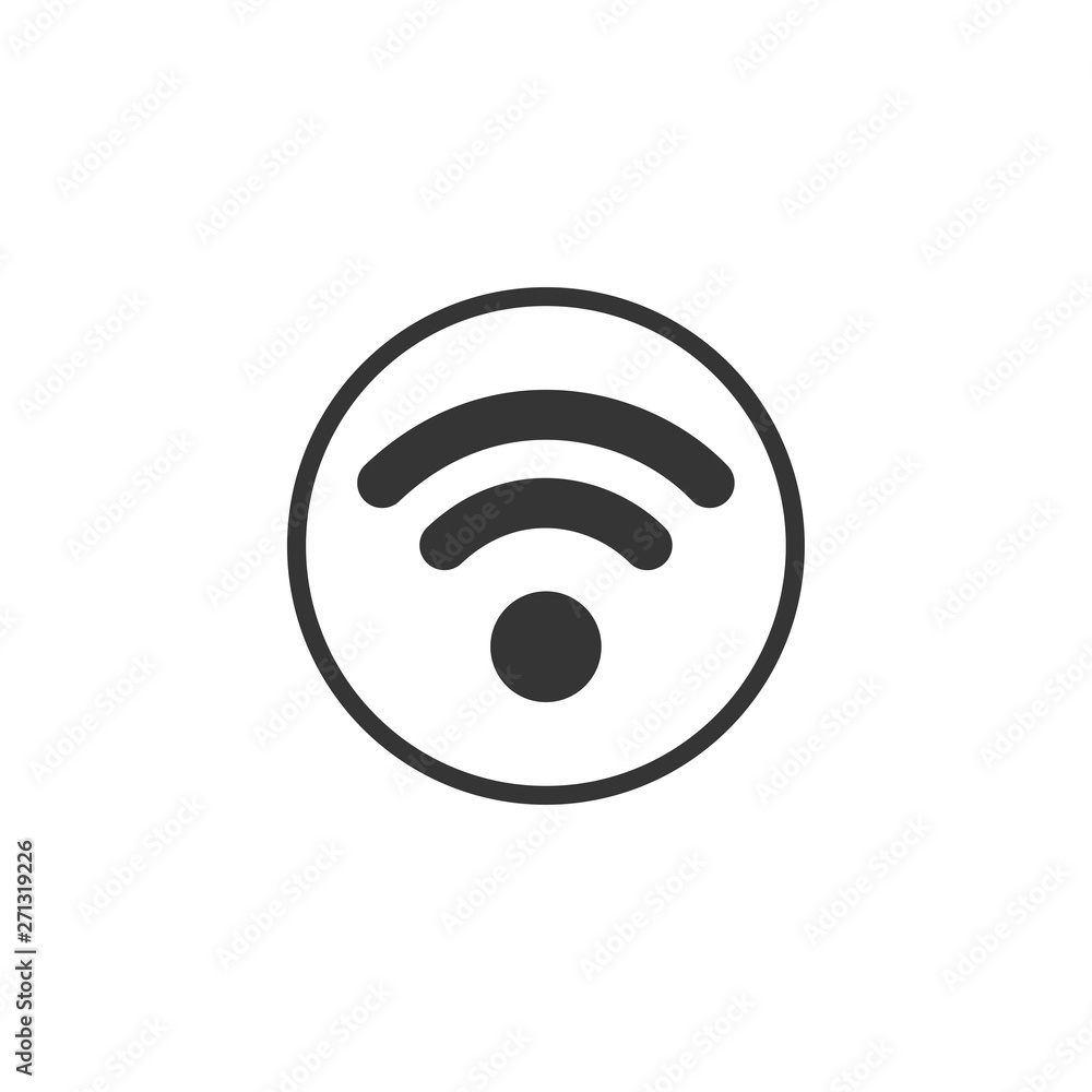 Wifi icon vector. Wifi signal sign modern web icon. wireless logo design inspiration Wifi icon vector. Wifi signal sign modern web icon. wireless logo design inspiration