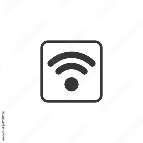 Wifi icon vector. Wifi signal sign modern web icon. wireless logo design inspiration