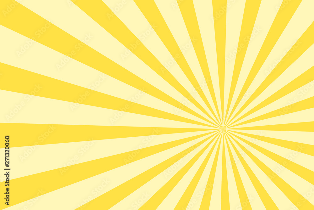 Sunburst background. Stripes in retro pop art style Sunburst background. Stripes in retro pop art style