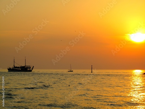 Turkey sunset boat © Vitali