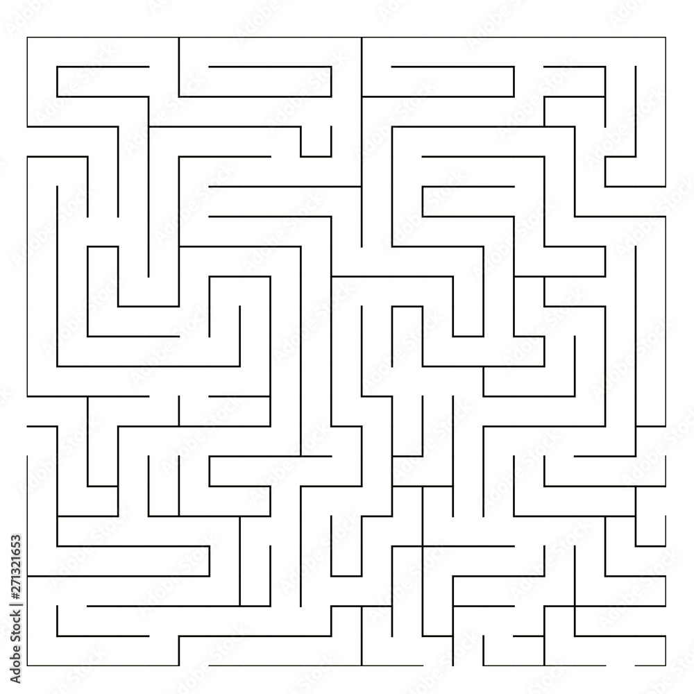 Vector labyrinth. Maze game illustration eps 10